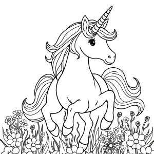 Unicorn Coloring Page Unicorn De Colorat coloring page for kids