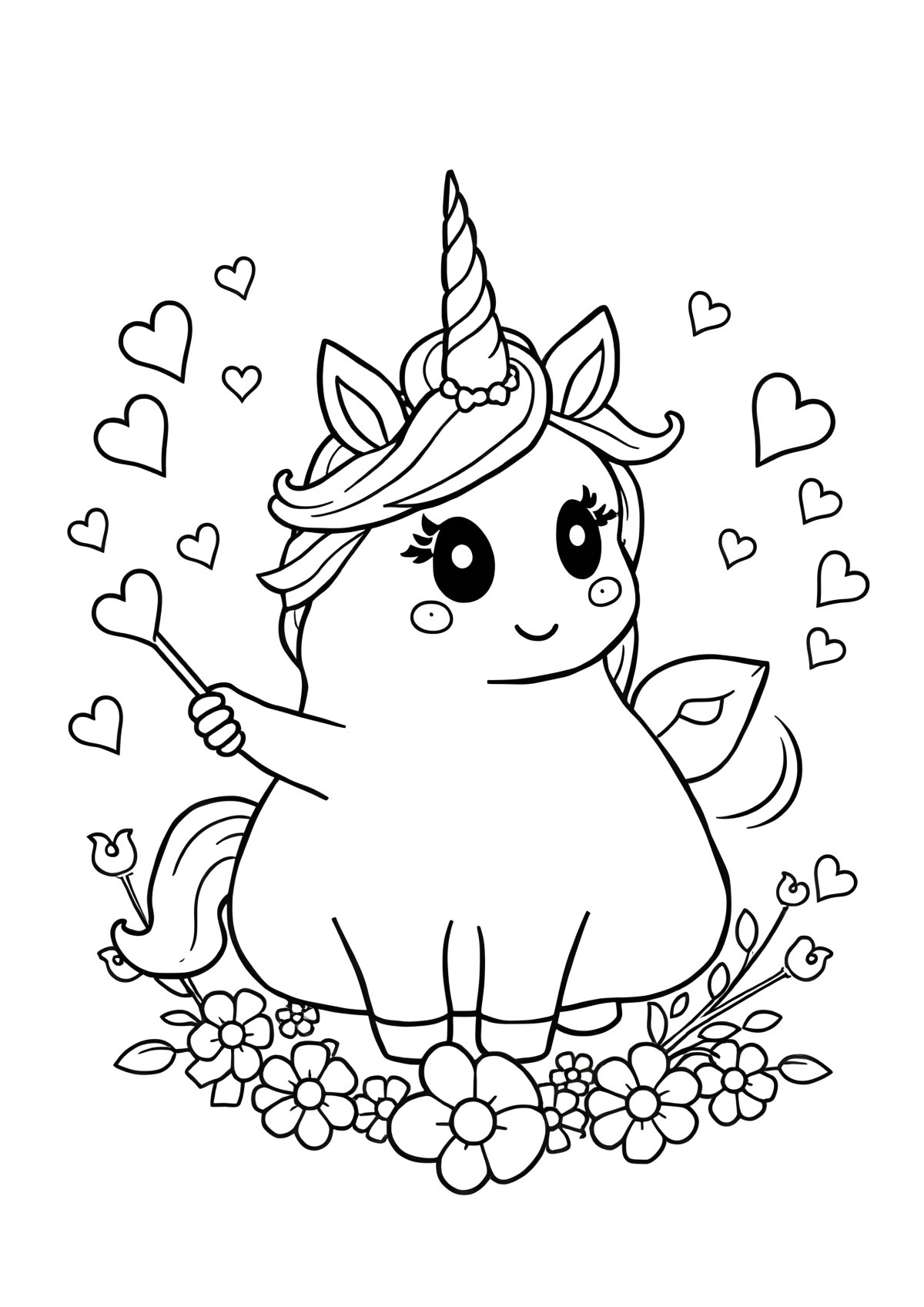 Poopsie Unicorn Coloring Page coloring page for kids