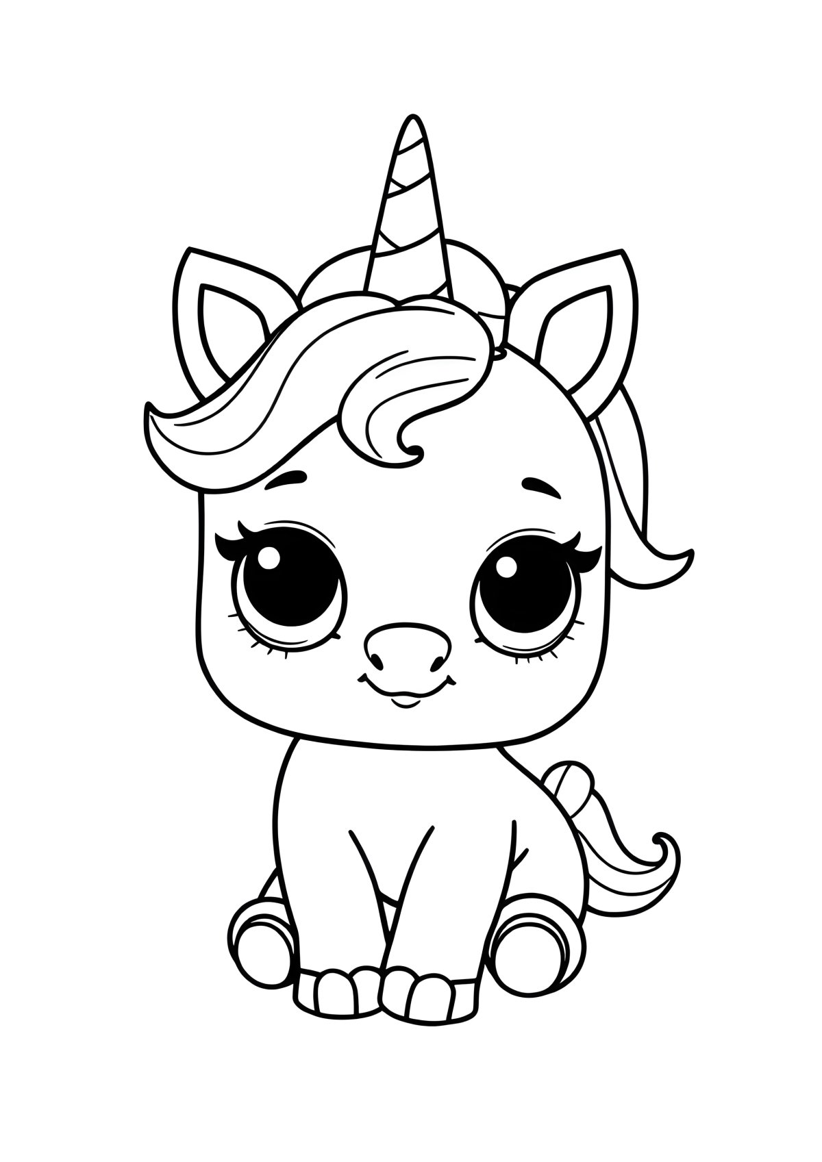 Unicorn Coloring Puppy Lol Pets Coloring Page coloring page for kids