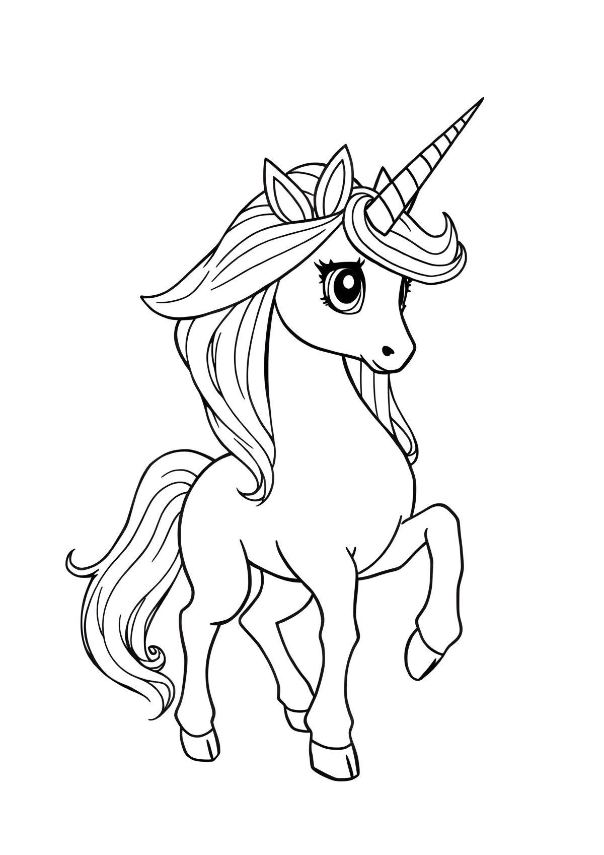 Printable The Last Unicorn Coloring Page coloring page for kids
