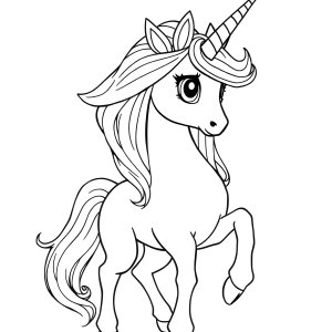 Printable The Last Unicorn Coloring Page coloring page for kids