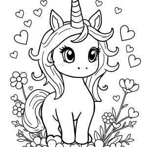 Ty Unicorn Coloring Page coloring page for kids