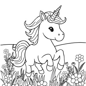 Unicornn Coloring Page coloring page for kids