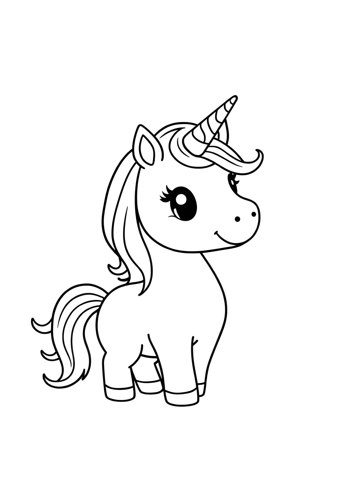 Emoji Printable Colouring Unicorn Coloring Page coloring page for kids