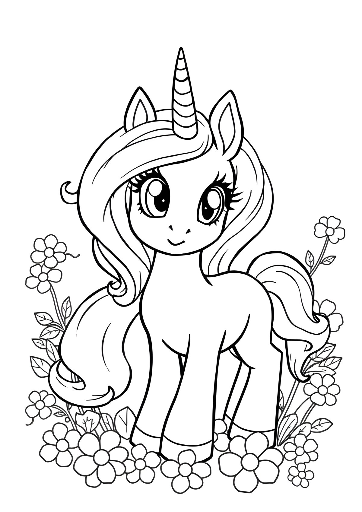 Mlp Unicorn Coloring Page coloring page for kids