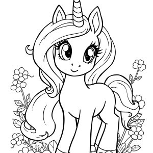 Mlp Unicorn Coloring Page coloring page for kids