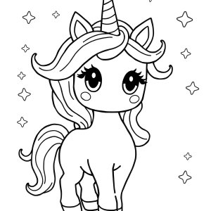 Unicorn Tokidoki Coloring Page coloring page for kids