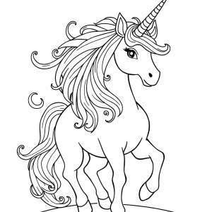 Hard Beautiful Unicorn Unicorn Coloring Page coloring page for kids