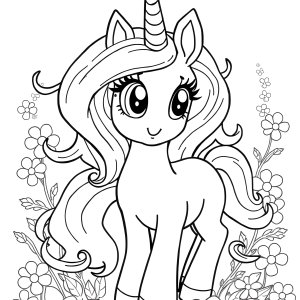 My Little Pony Unicorn Coloring Page Unicorn De Colorat coloring page for kids