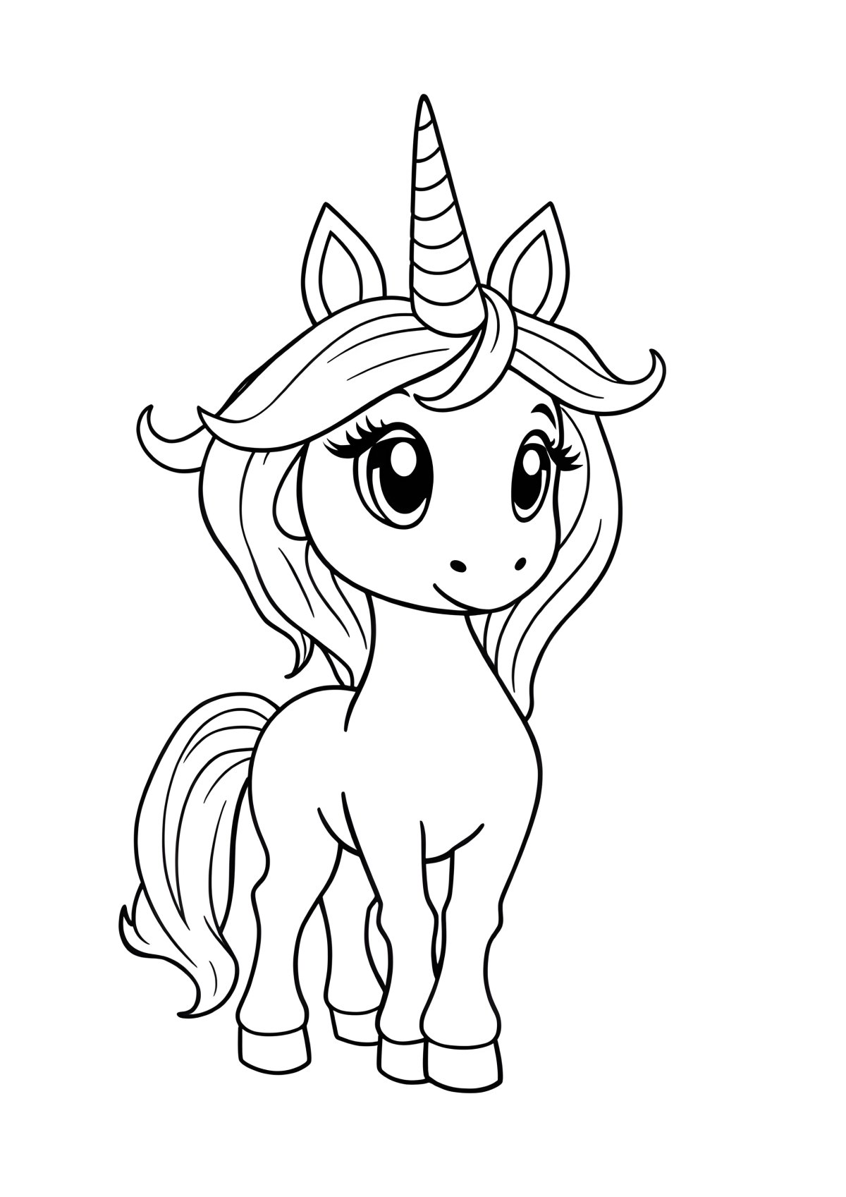 Unicorn Academy Coloring Page Rory coloring page for kids