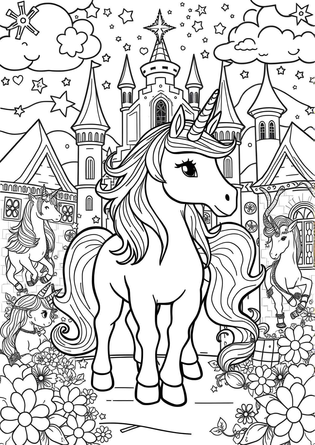 Unicorn Academy Coloring Page Wildstar coloring page for kids