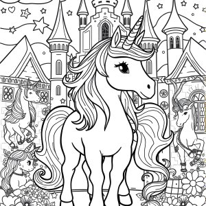 Unicorn Academy Coloring Page Wildstar coloring page for kids