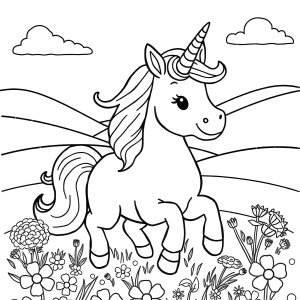 Coloring Sheet Free Printable Unicorn Coloring Page coloring page for kids