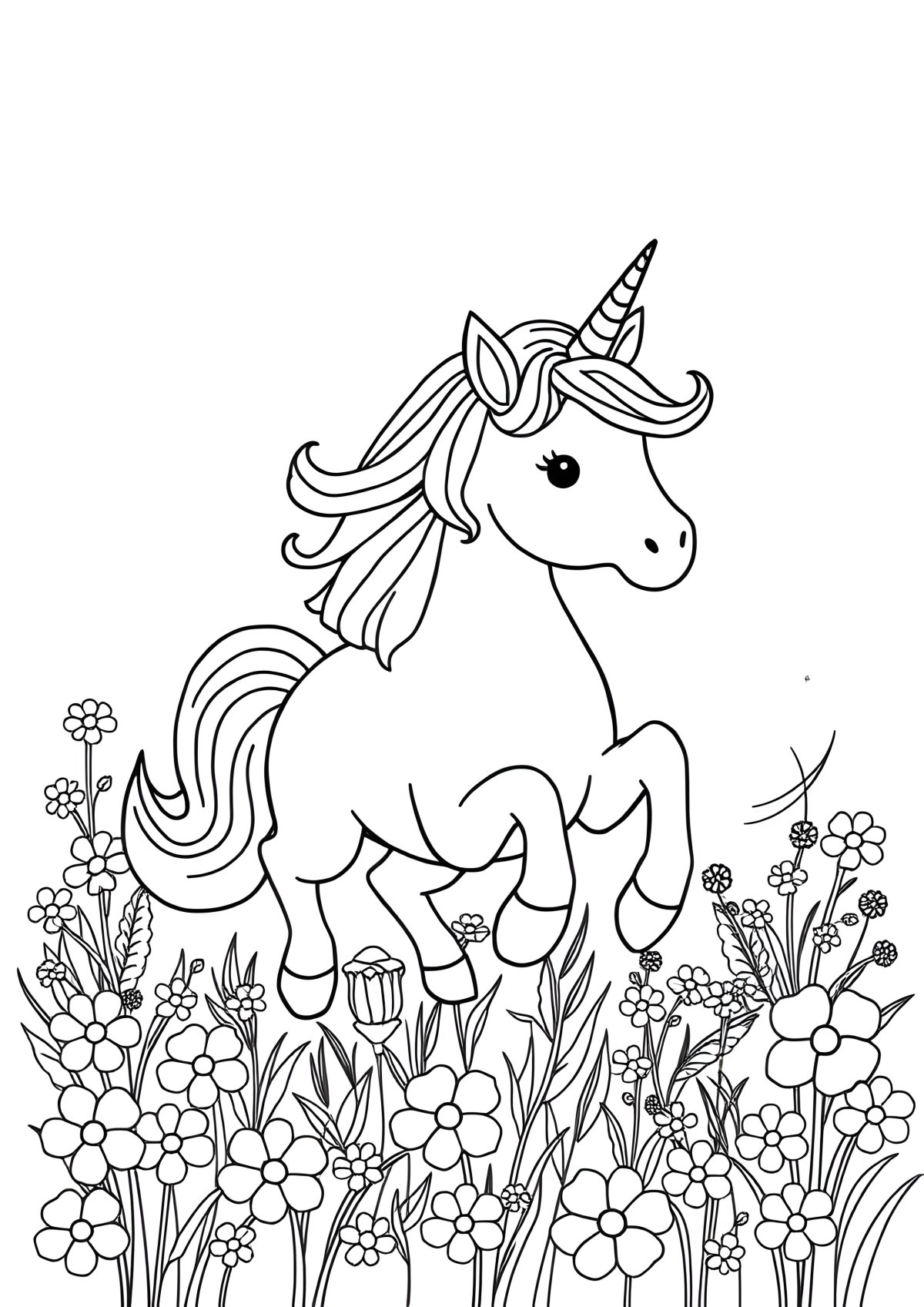 Coloring Sheet Unicorn Coloring Page Printable coloring page for kids
