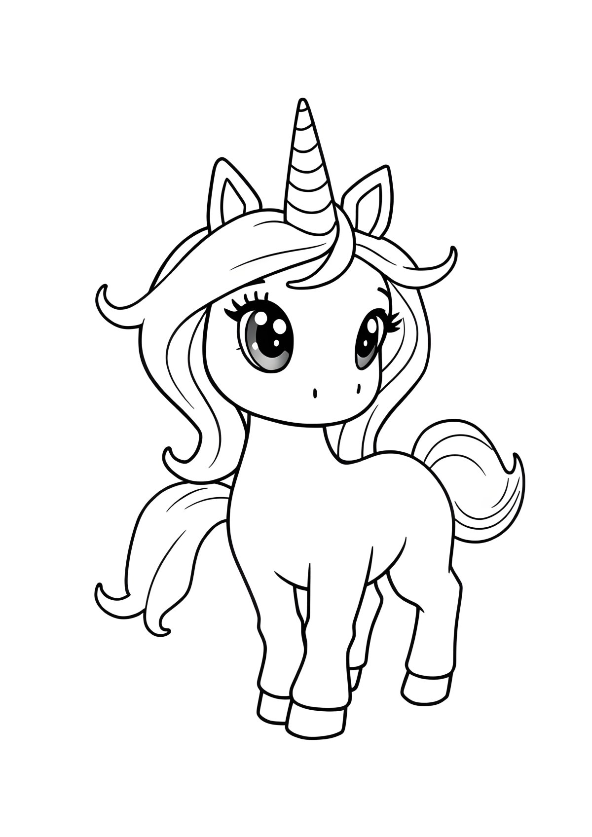 Adopt Me Coloring Page Unicorn coloring page for kids
