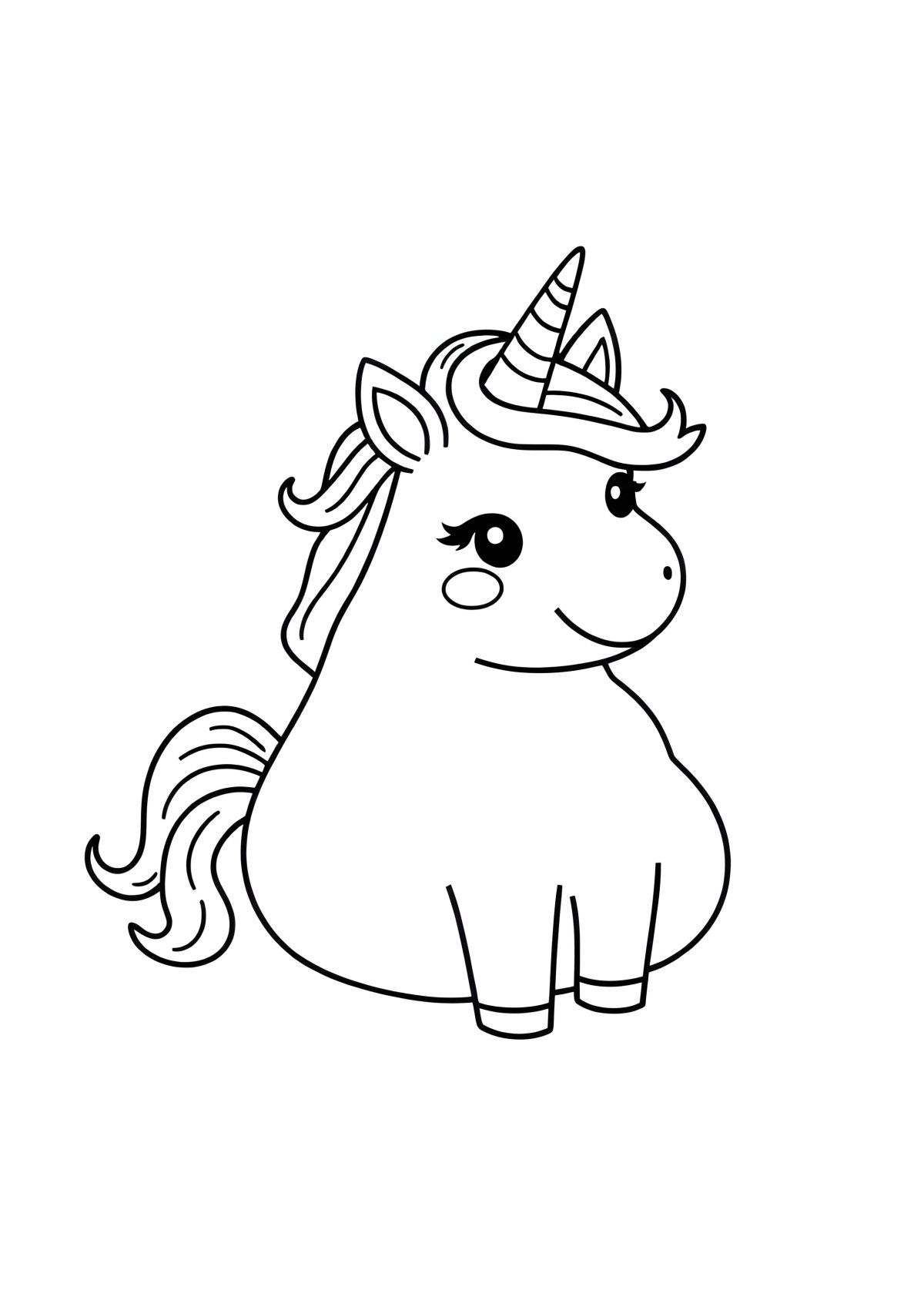 Rainbow Unicorn Poop Emoji Coloring Page coloring page for kids