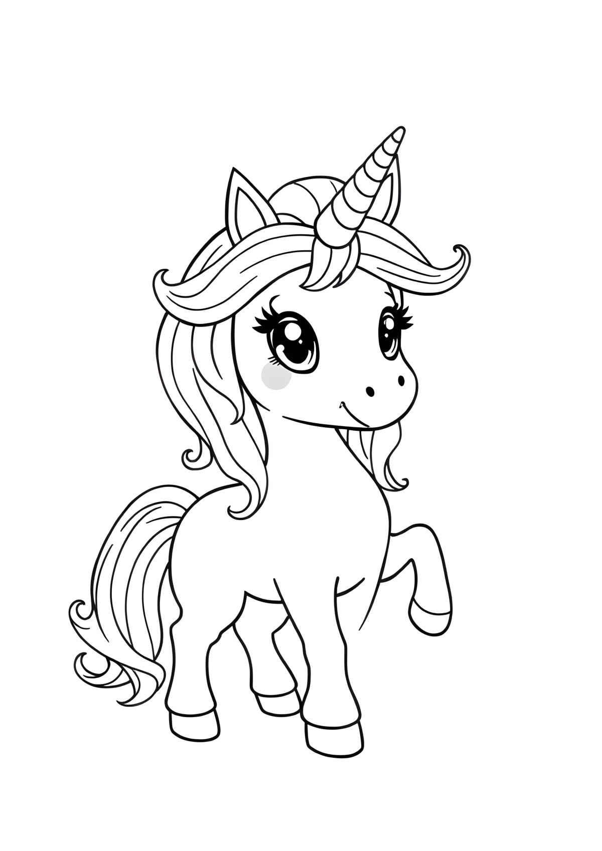 Adopt Me Golden Unicorn Coloring Page coloring page for kids