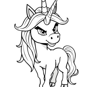 Adopt Me Pets Coloring Page Evil Unicorn coloring page for kids