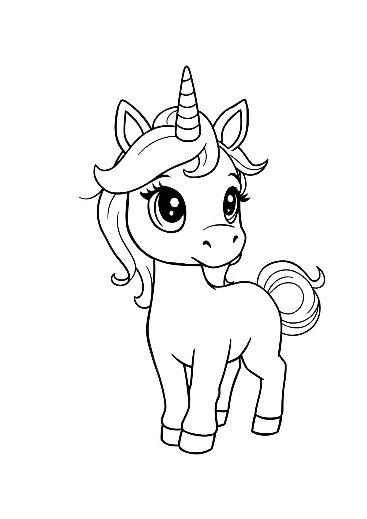 Adopt Me Pets Coloring Page Unicorn coloring page for kids