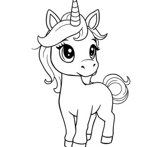 Adopt Me Pets Coloring Page Unicorn coloring page for kids