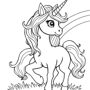 Animal Jam Unicorn Coloring Page coloring page for kids