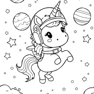 Coloring Page Unicorn Among Us coloring page for kids