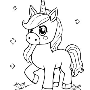 Minecraft Coloring Page Unicorn coloring page for kids