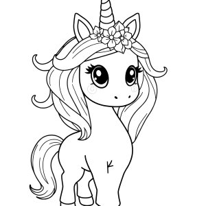 Free Printable Unicorn Cute Unicorn Coloring Page For Girls coloring page for kids