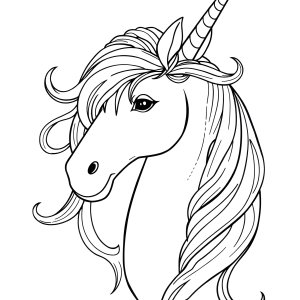 Free Unicorn Coloring Page For Adults coloring page for kids