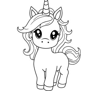 Baby Unicorn Cute Unicorn Coloring Page For Adults coloring page for kids