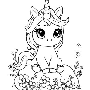 Baby Unicorn Lol Coloring Page coloring page for kids