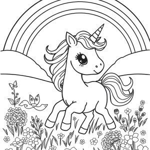 Coloring Pageunicorn coloring page for kids