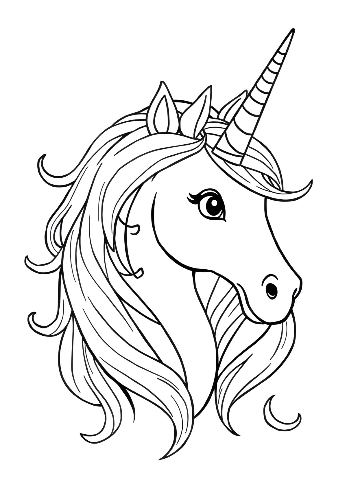 Unicorn Stress Coloring Page coloring page for kids