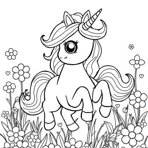 Coloring Sheet Coloring Sheet Unicorn Coloring Page coloring page for kids