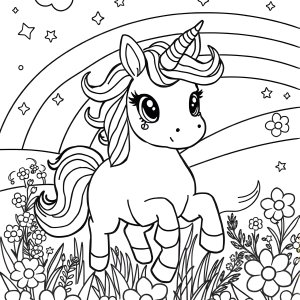 Cool2Bkids Unicorn Coloring Page coloring page for kids