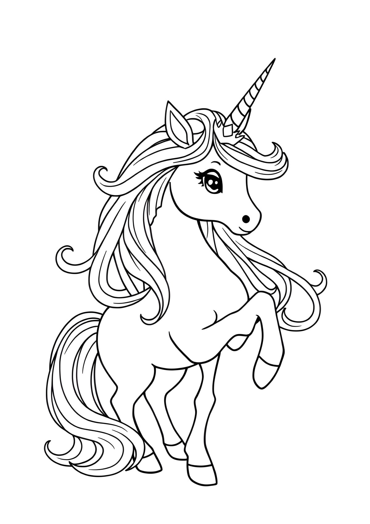 Unicorn Princess Celestia Coloring Page coloring page for kids