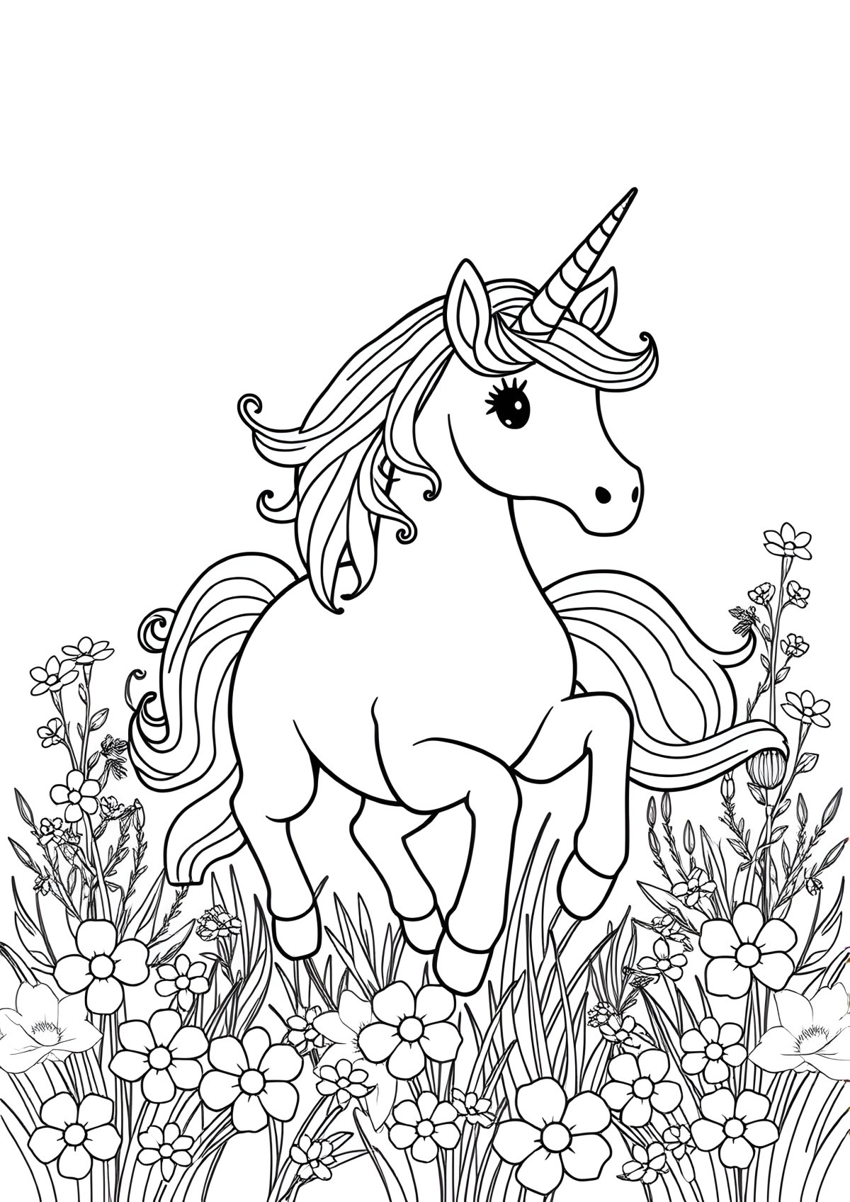 Unicorn Coloring Page That You Can Print coloring page for kids