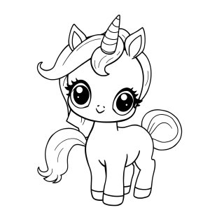 Coloring Page Shopkin Unicorn coloring page for kids
