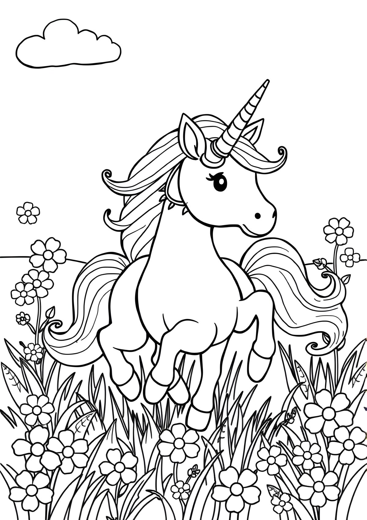 Crayola Coloring Page Unicorn coloring page for kids