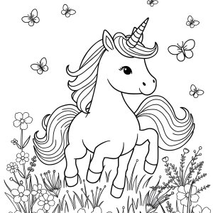 Free Printable Coloring Page For Girls Unicorn coloring page for kids