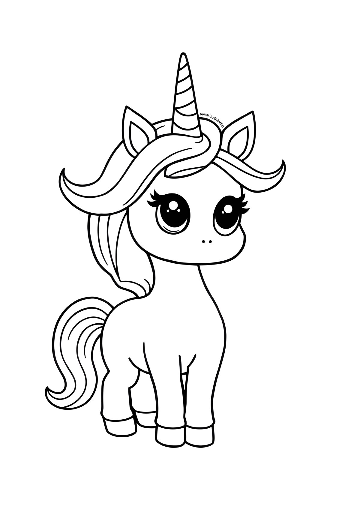 Lol Unicorn Coloring Page Printable coloring page for kids