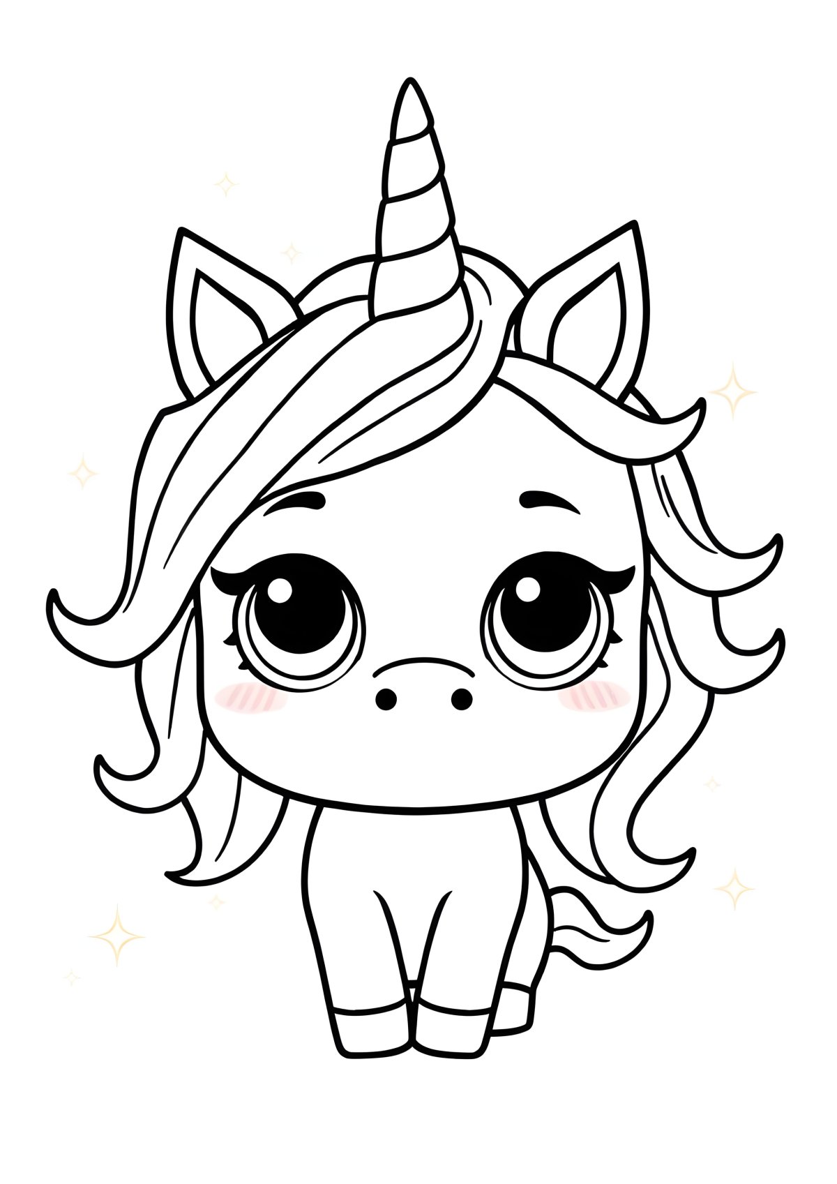 Lol Unicorn Colouring Page coloring page for kids