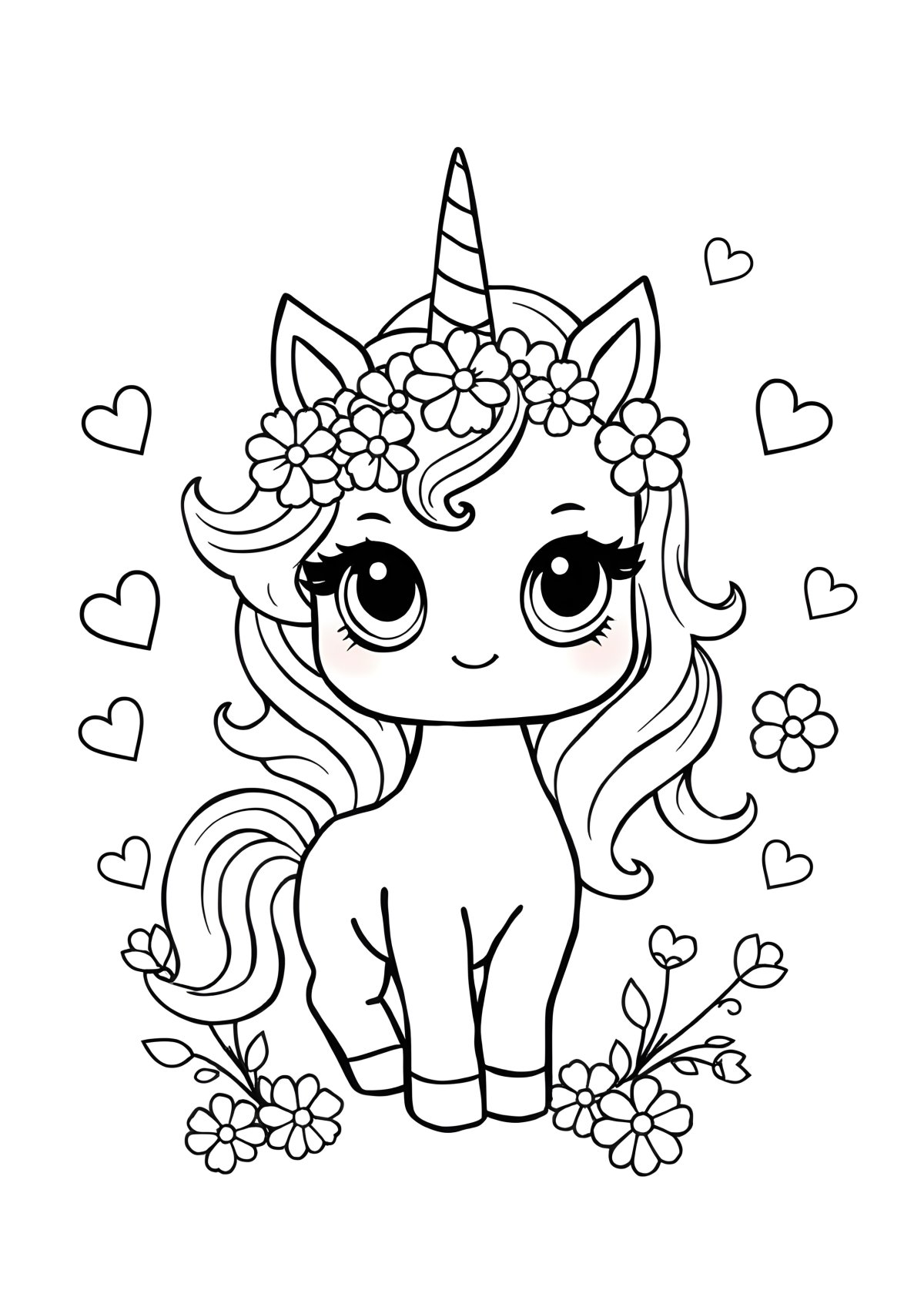 Lol Unicorn Lil Sister Coloring Page coloring page for kids