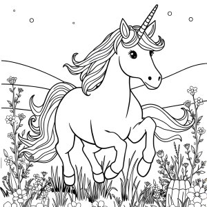 Unicorn Coloring Page For 10 Year Olds coloring page for kids