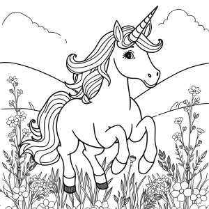 Unicorn Coloring Page Imprimir Unicornio Para Colorear coloring page for kids