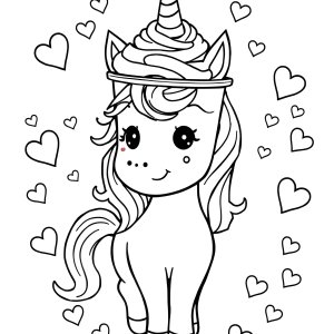 Frappuccino Unicorn Starbucks Coloring Page coloring page for kids