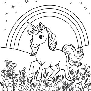Unicorn Coloring Page Supercoloring coloring page for kids